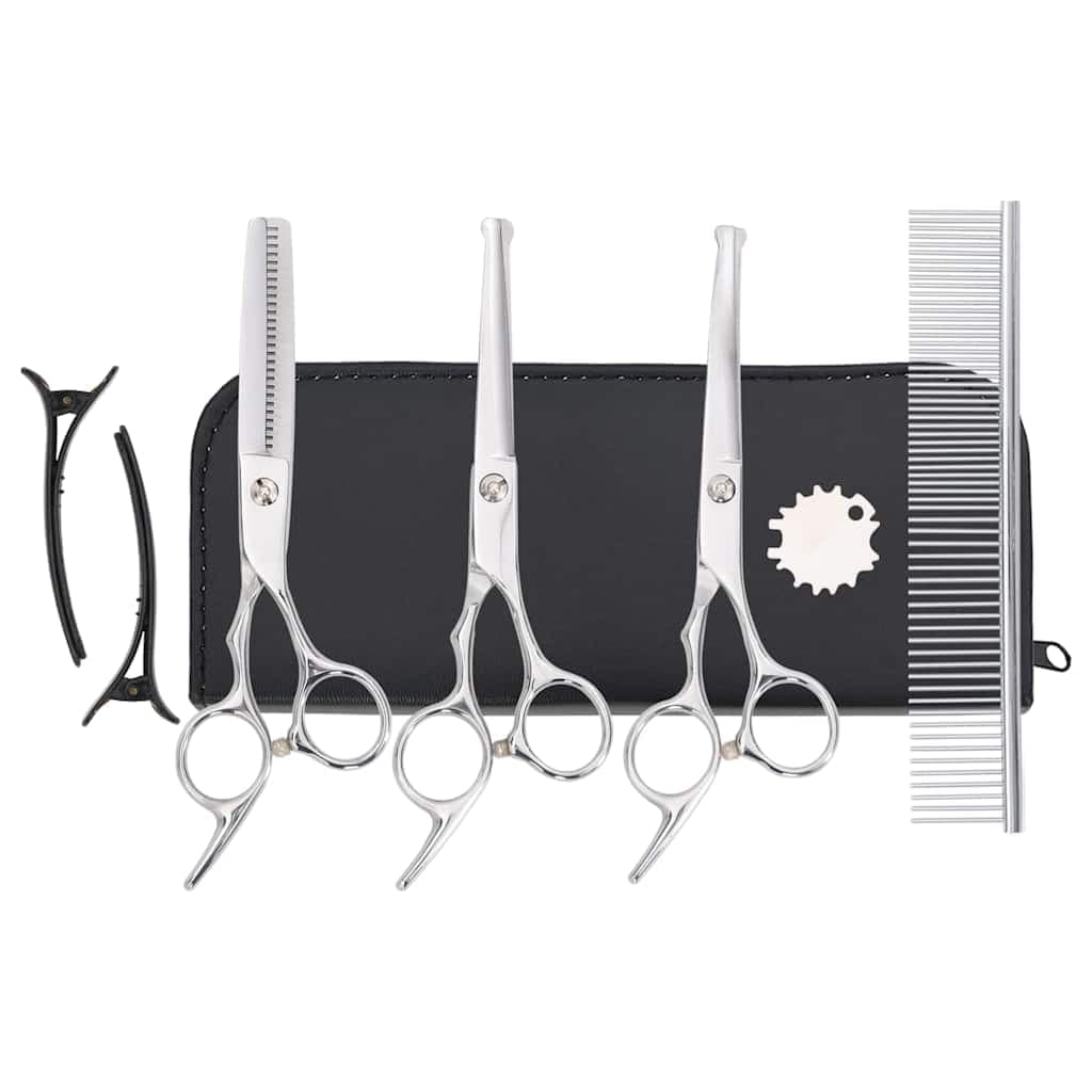 Set Forbici da Toelettatura Cani 7 pz in Acciaio Inossidabile — miniatura 2 di 6