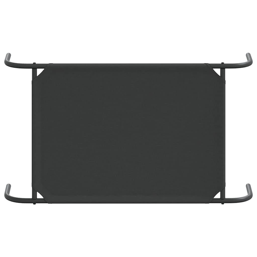 Cuccia per Cani Rialzata Nera 90x50x20 cm Tela Oxford e Acciaio — miniatura 5 di 8