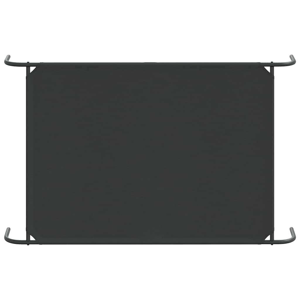Cuccia per Cani Rialzata Nera 130x80x20cm Tela Oxford e Acciaio — miniatura 5 di 8