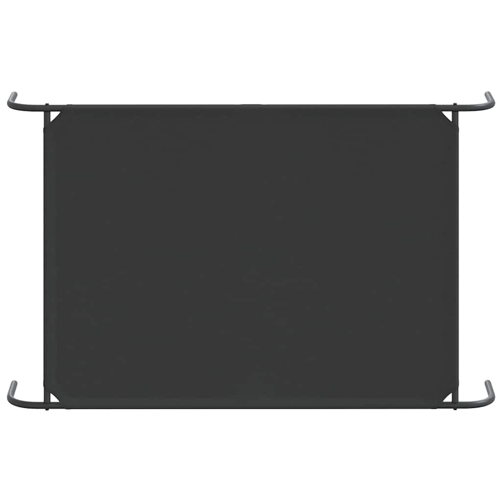 Cuccia per Cani Rialzata Nera 150x90x20cm Tela Oxford e Acciaio — miniatura 5 di 8