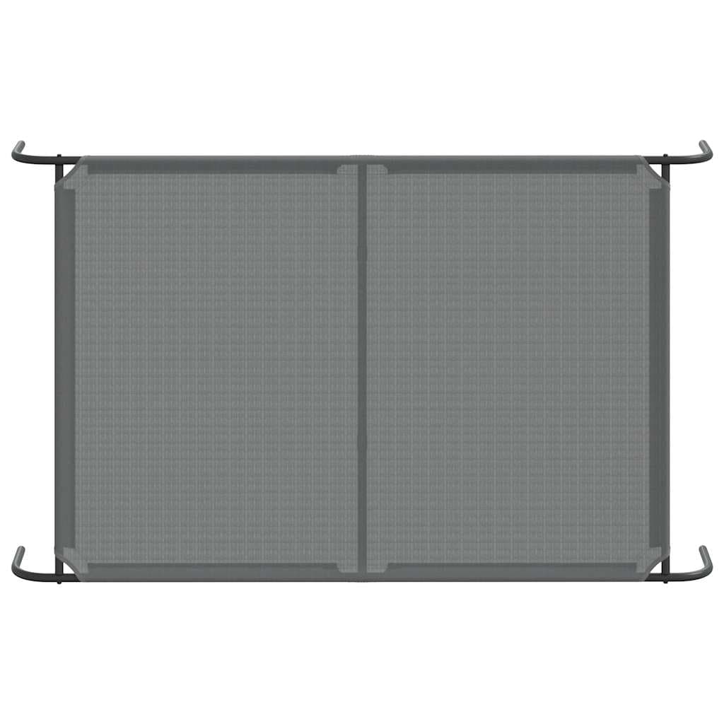 Cuccia per Cani Rialzata Grigia 150x90x20cm Textilene e Acciaio — miniatura 5 di 8