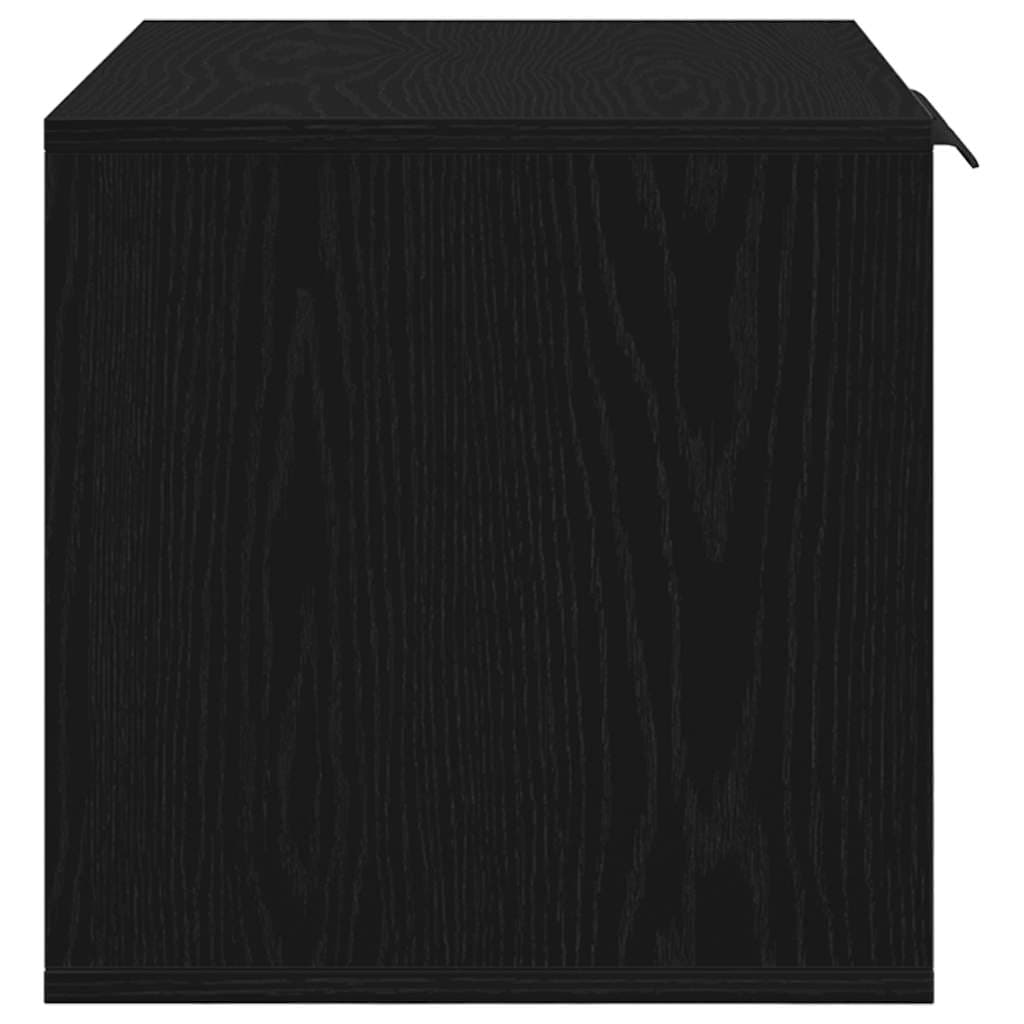 Lettiera per gatti in rovere nero 60x40x40 cm in legno ingegnerizzato — miniatura 6 di 12