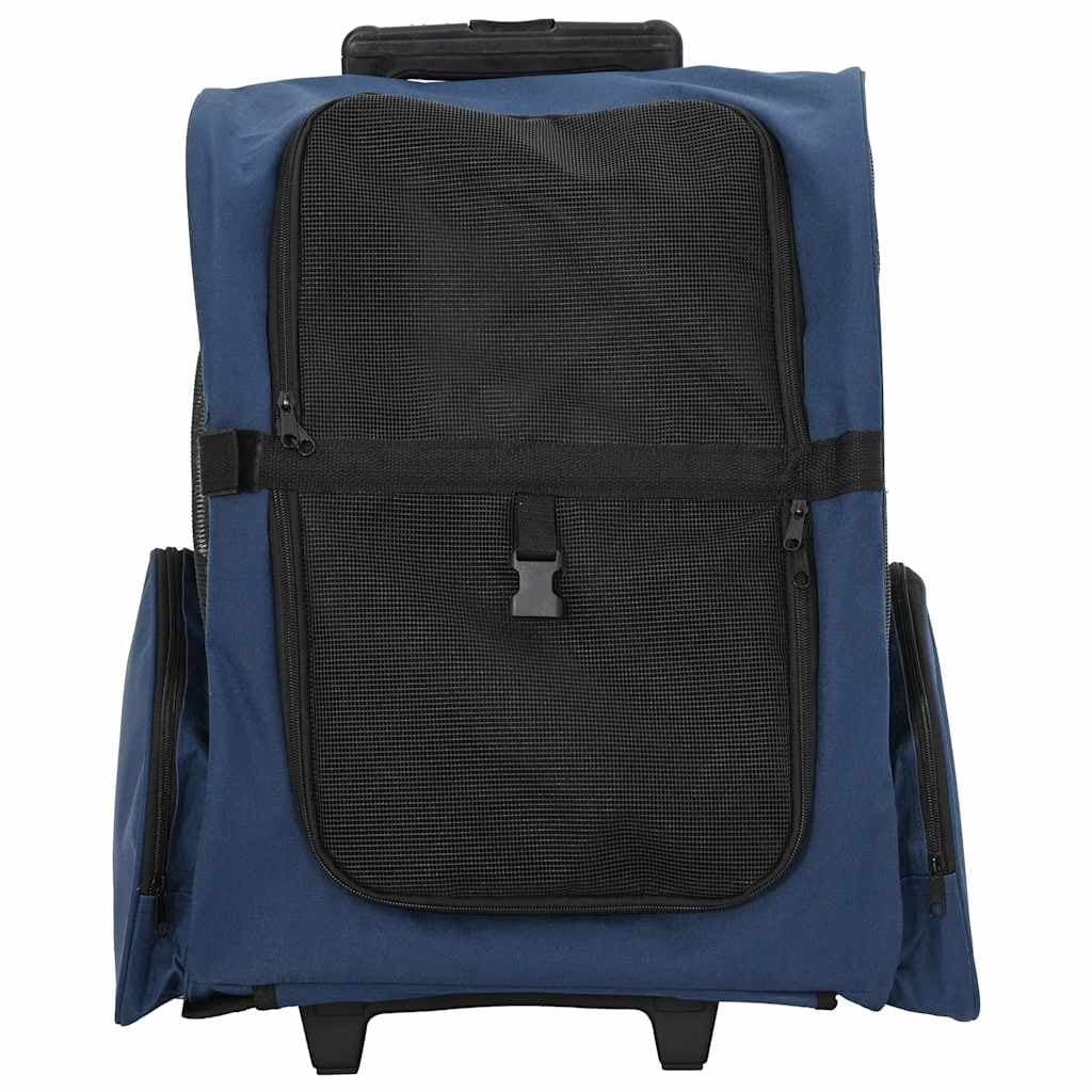 Carrello per animali domestici 3 in 1 Design Blu 48x32x(57-106) cm Tessuto Oxford — foto 2 di 10
