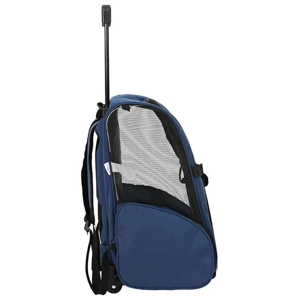 Carrello per animali domestici 3 in 1 Design Blu 48x32x(57-106) cm Tessuto Oxford — foto 3 di 10