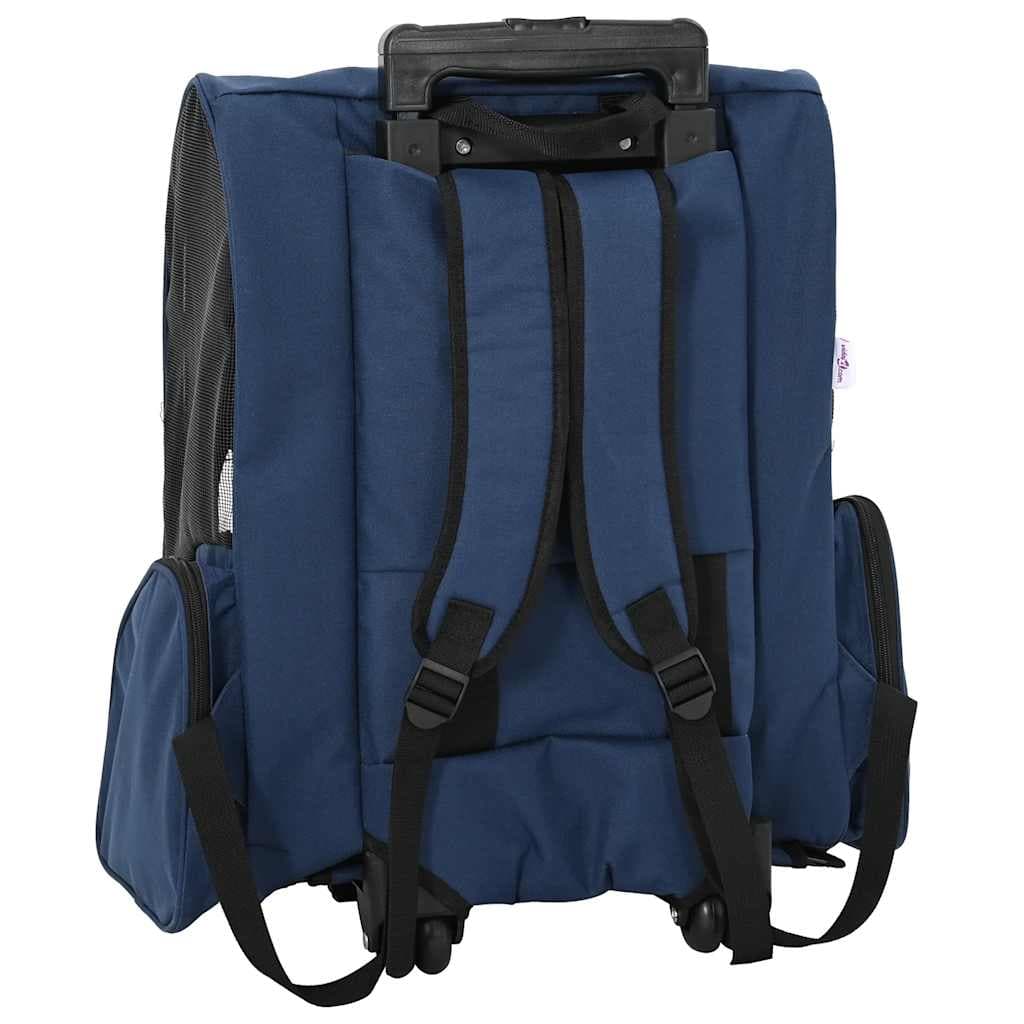 Carrello per animali domestici 3 in 1 Design Blu 48x32x(57-106) cm Tessuto Oxford — foto 4 di 10