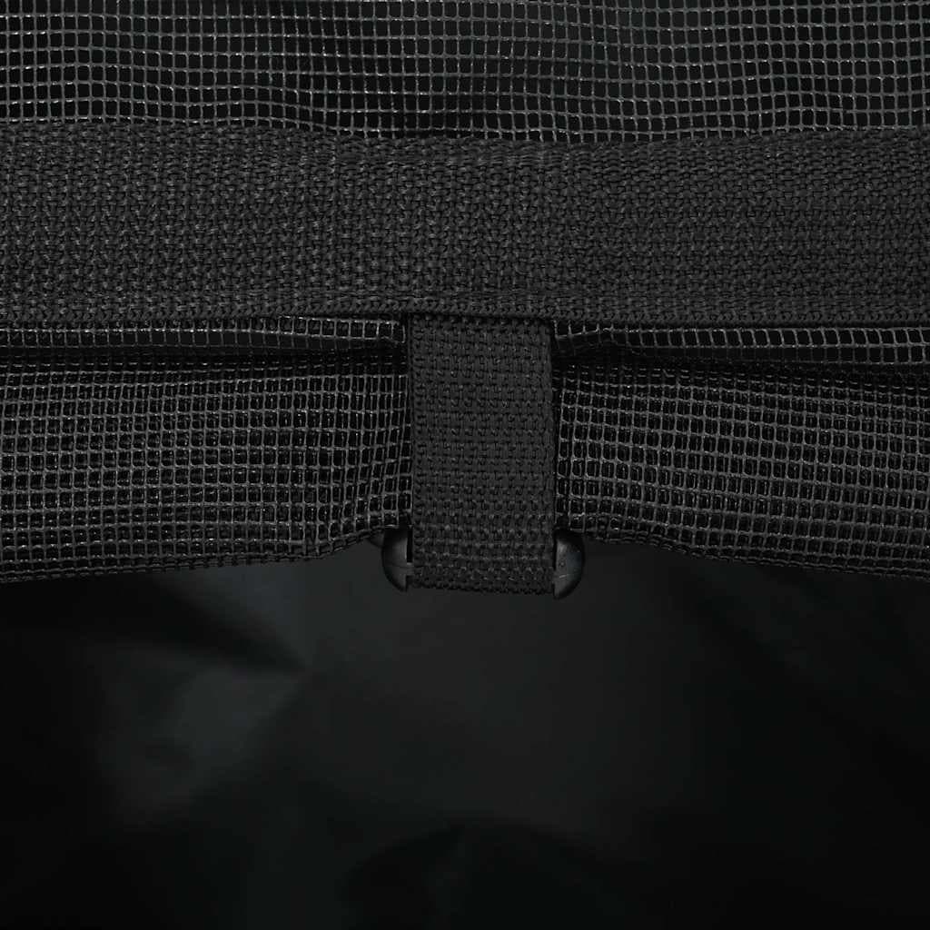 Carrello per Animali 3 in 1 Design Nero 48x32x(57-106) cm Tessuto Oxford — foto 9 di 10