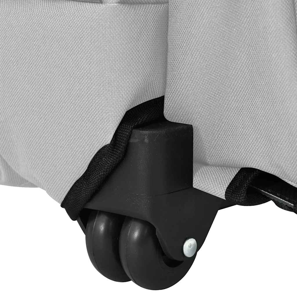 Carrello per animali domestici 3 in 1 design grigio 48x32x(57-106) cm tessuto Oxford — miniatura 8 di 10