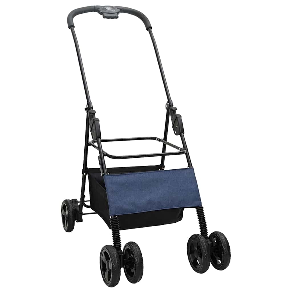 Passeggino pieghevole per animali Blu 81 x 47 x 99 cm — miniatura 4 di 13
