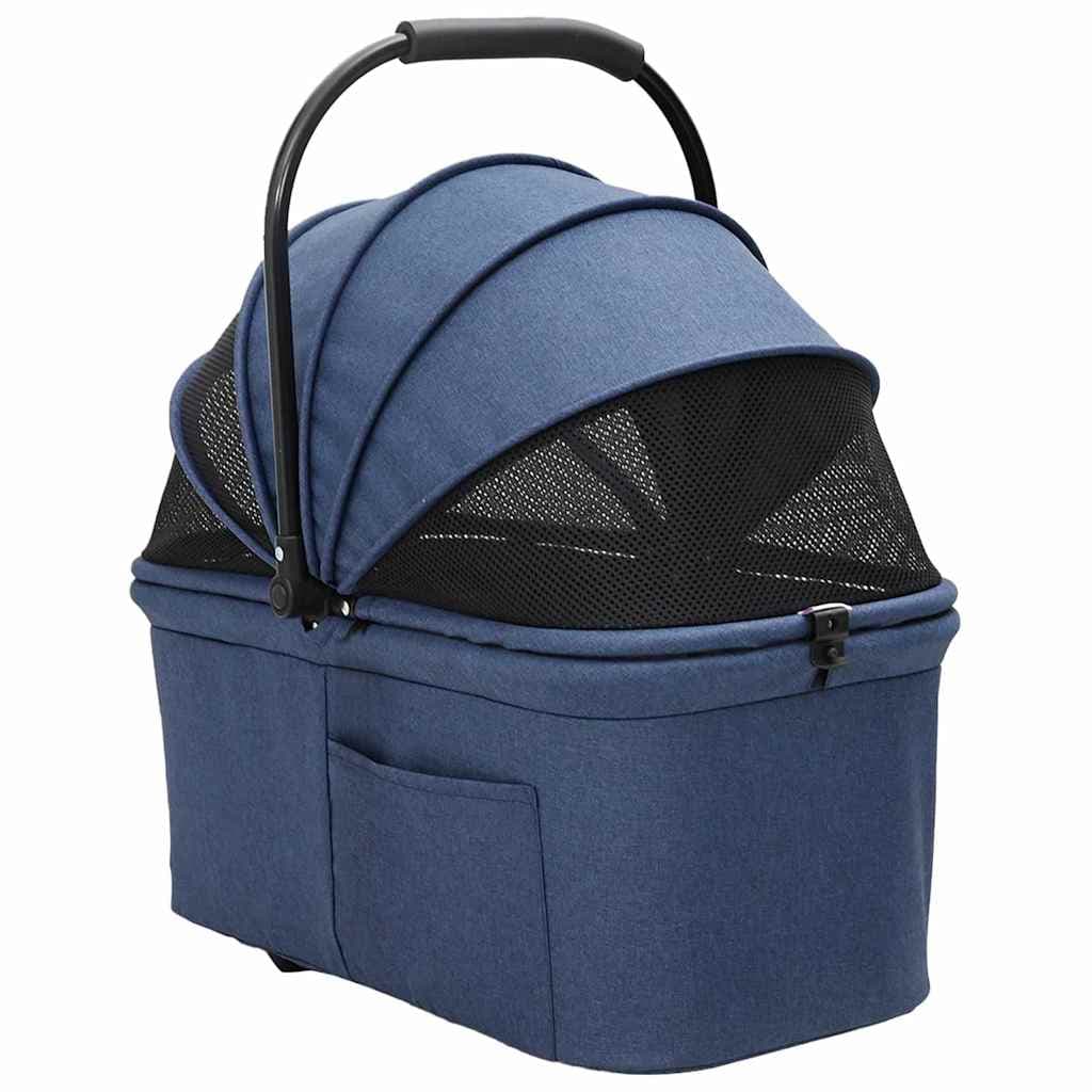 Passeggino pieghevole per animali Blu 81 x 47 x 99 cm — miniatura 5 di 13