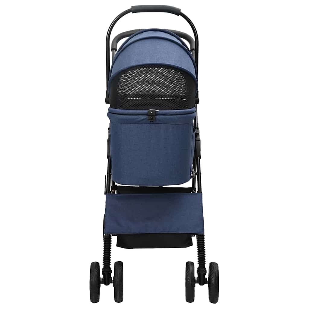 Passeggino pieghevole per animali Blu 81 x 47 x 99 cm — miniatura 6 di 13