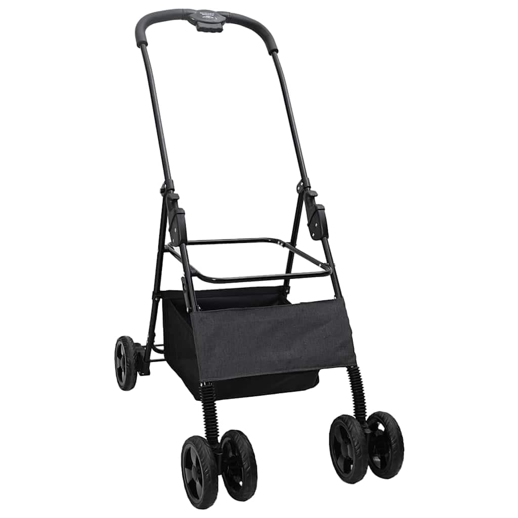 Passeggino pieghevole per animali Nero 81 x 47 x 99 cm — miniatura 4 di 13