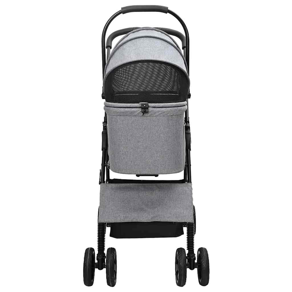 Passeggino pieghevole per animali Grigio 81 x 47 x 99 cm — miniatura 6 di 13
