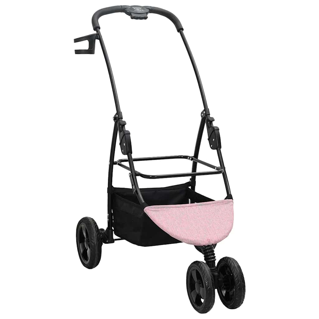 Passeggino pieghevole per animali Rosa 78 x 54 x 101 cm — miniatura 5 di 15