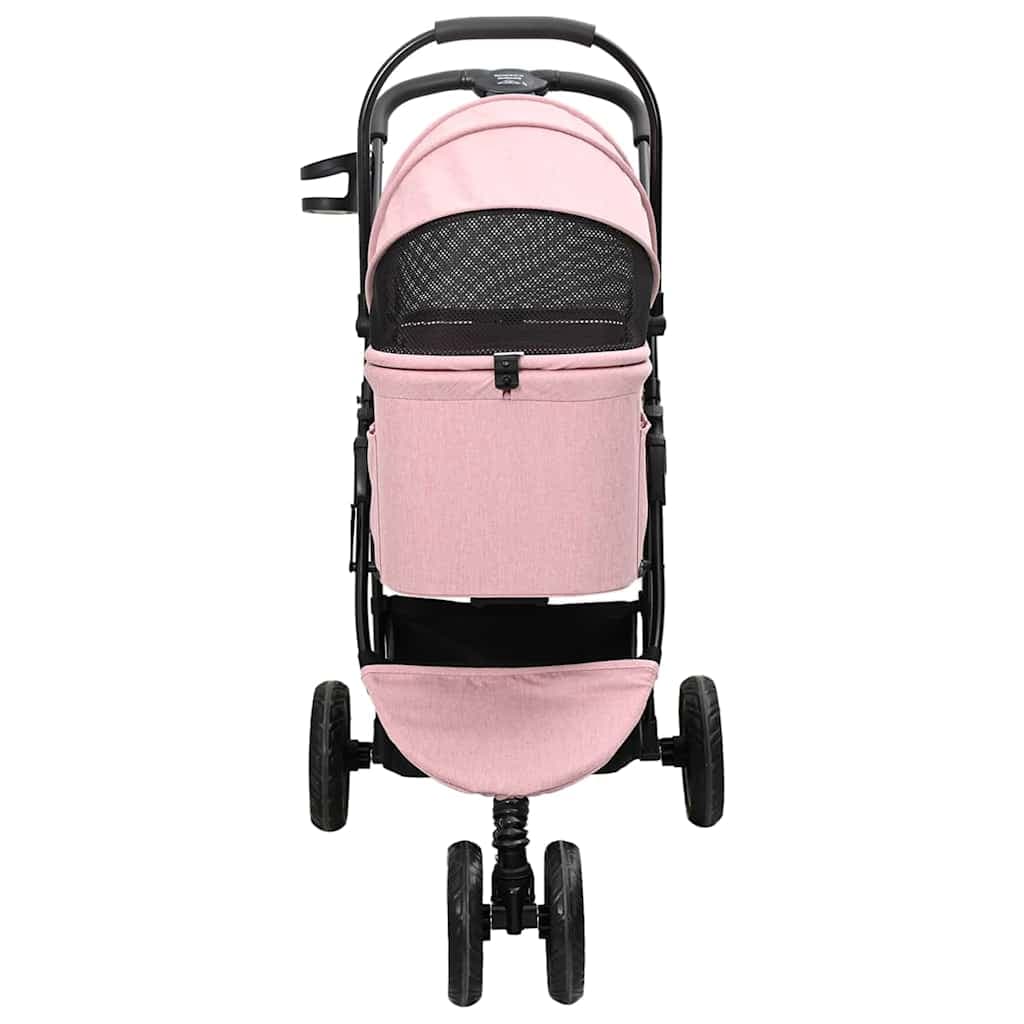 Passeggino pieghevole per animali Rosa 78 x 54 x 101 cm — miniatura 7 di 15