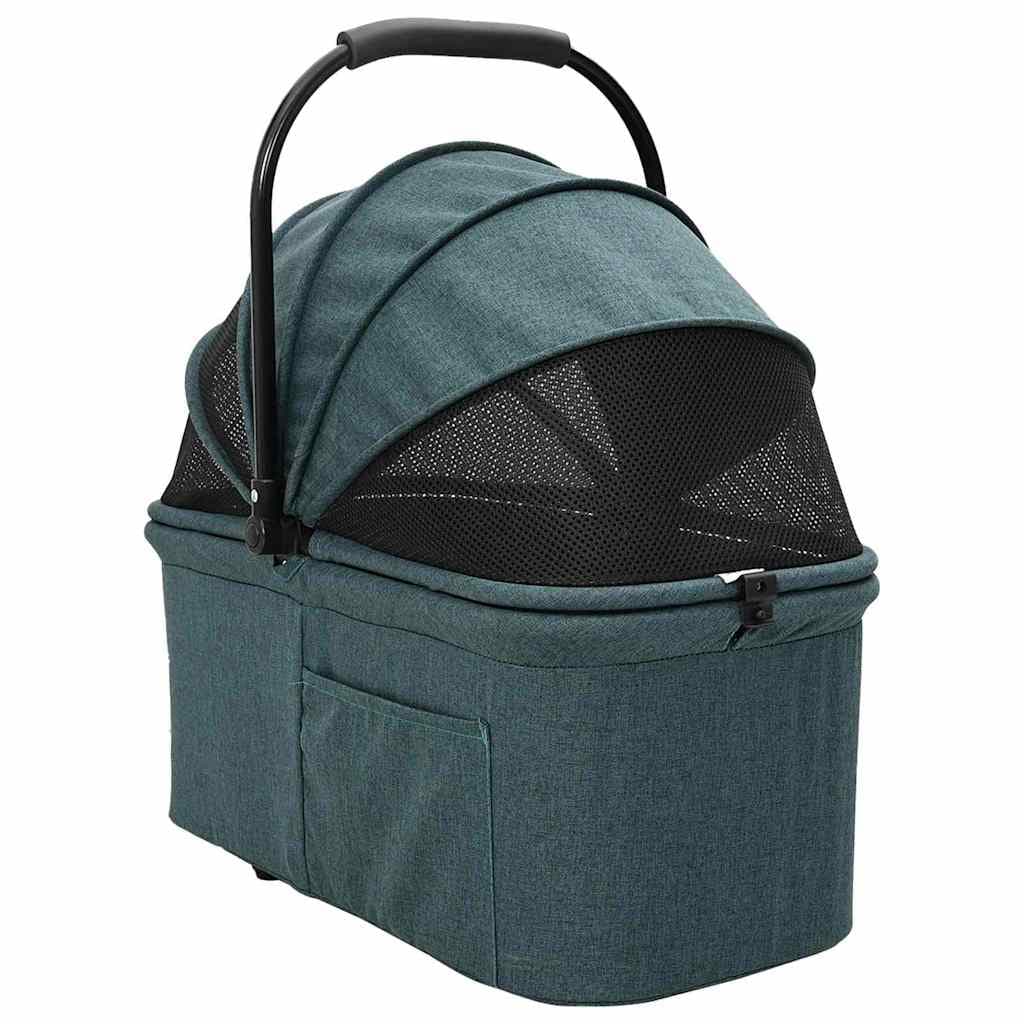 Passeggino pieghevole per animali Verde 78 x 54 x 101 cm — miniatura 4 di 15