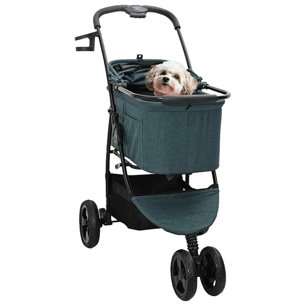 Passeggino pieghevole per animali Verde 78 x 54 x 101 cm — miniatura 2 di 15