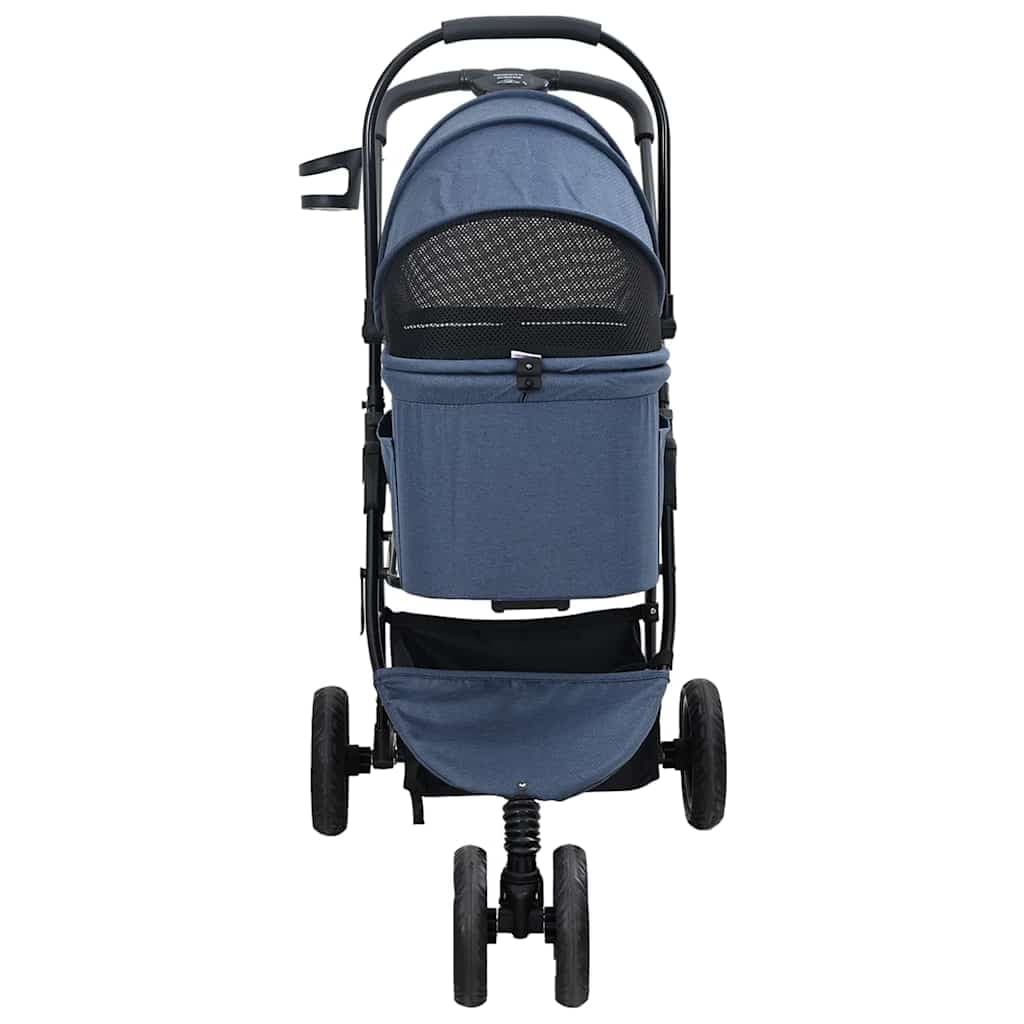 Passeggino pieghevole per animali Blu 78 x 54 x 101 cm — miniatura 7 di 15