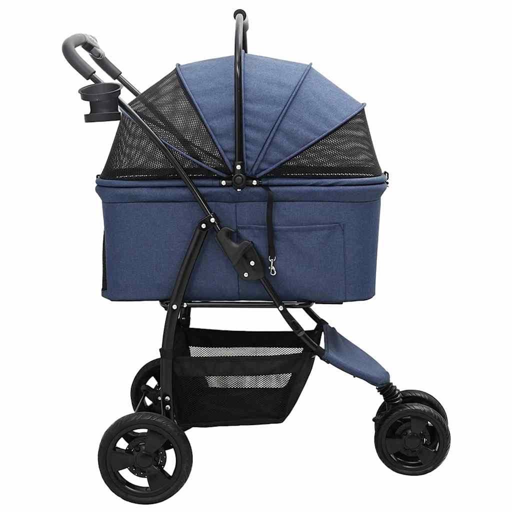 Passeggino pieghevole per animali Blu 78 x 54 x 101 cm — miniatura 8 di 15