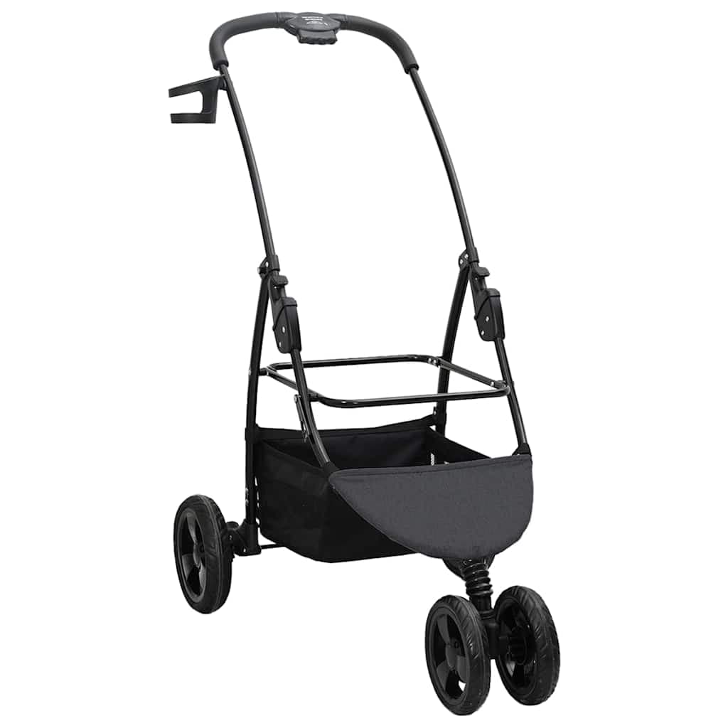 Passeggino pieghevole per animali Nero 78 x 54 x 101 cm — miniatura 5 di 15