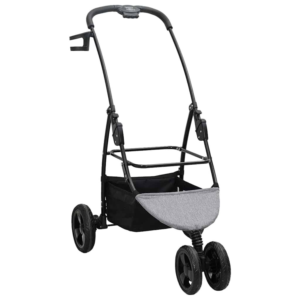 Passeggino pieghevole per animali Grigio 78 x 54 x 101 cm — miniatura 5 di 15