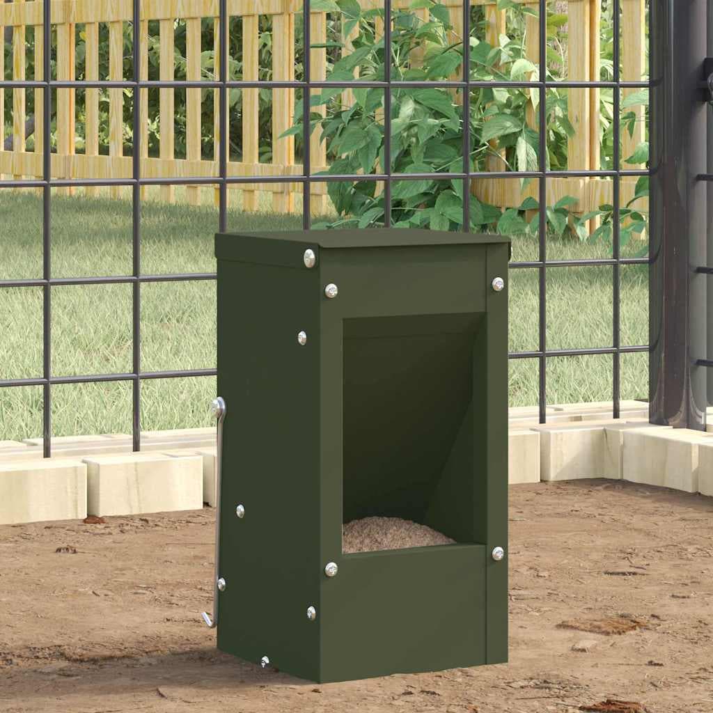 Mangiatore per conigli Verde oliva 12,5 x 12,5 x 25 cm 1,5 kg