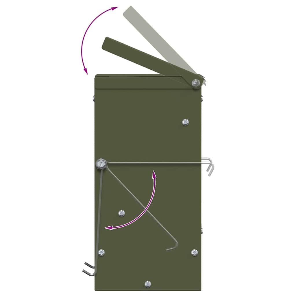 Mangiatore per conigli Verde oliva 12,5 x 12,5 x 25 cm 1,5 kg — miniatura 10 di 11