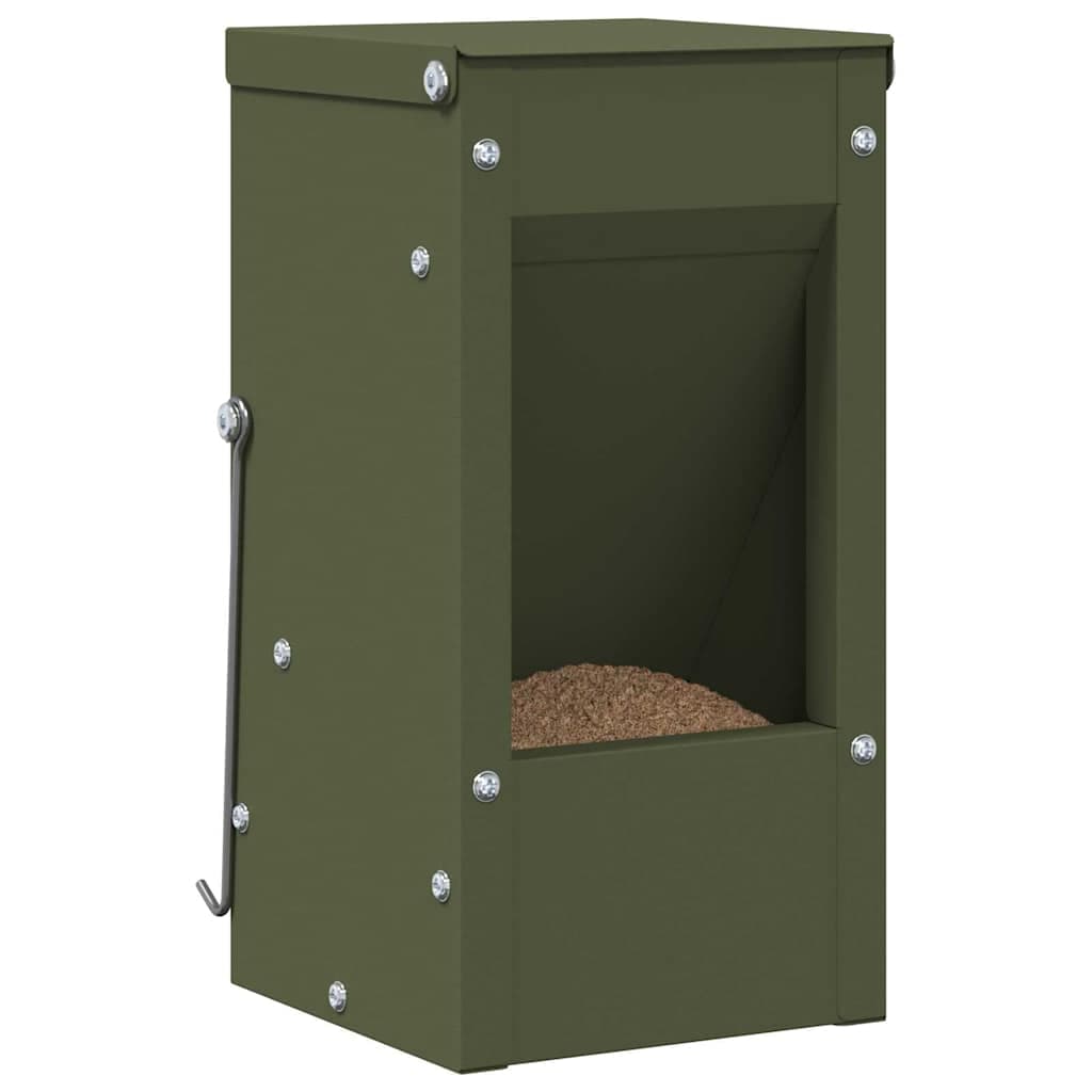 Mangiatore per conigli Verde oliva 12,5 x 12,5 x 25 cm 1,5 kg — miniatura 3 di 11