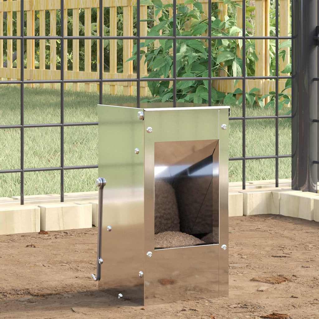 Mangiatore per conigli Argento 12,5 x 12,5 x 25 cm 1,5 kg