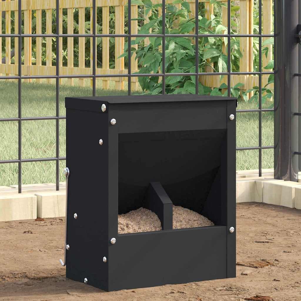 Mangiatore per conigli Nero 20 x 12,5 x 25 cm 3 kg — miniatura 1 di 11