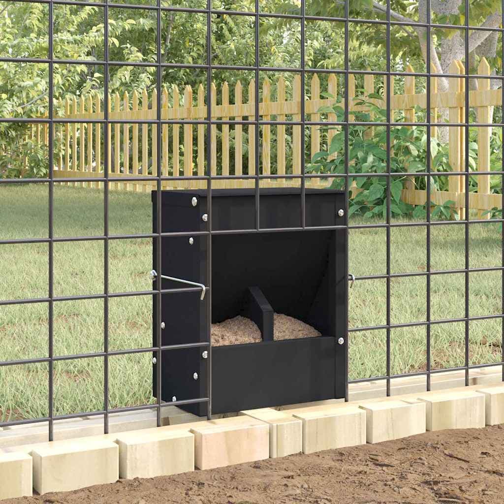 Mangiatore per conigli Nero 20 x 12,5 x 25 cm 3 kg — miniatura 4 di 11