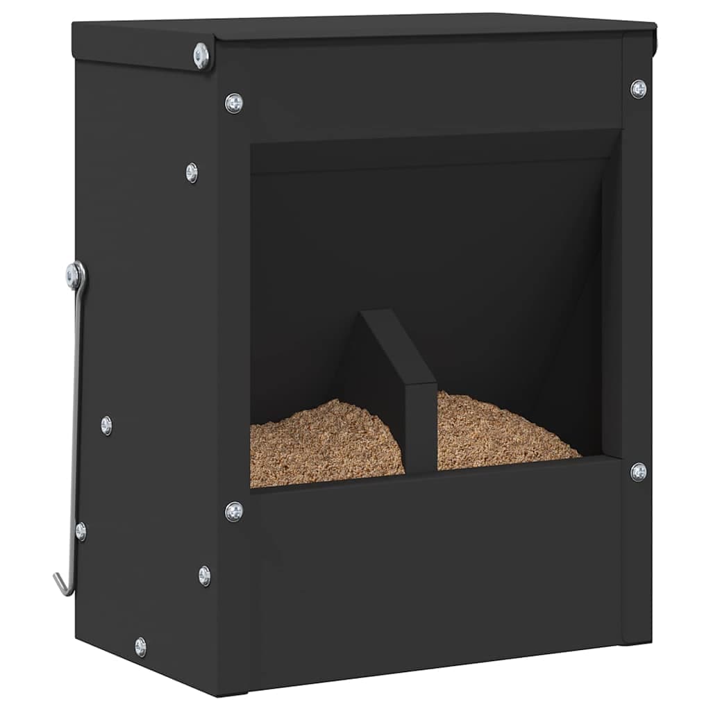 Mangiatore per conigli Nero 20 x 12,5 x 25 cm 3 kg — miniatura 3 di 11