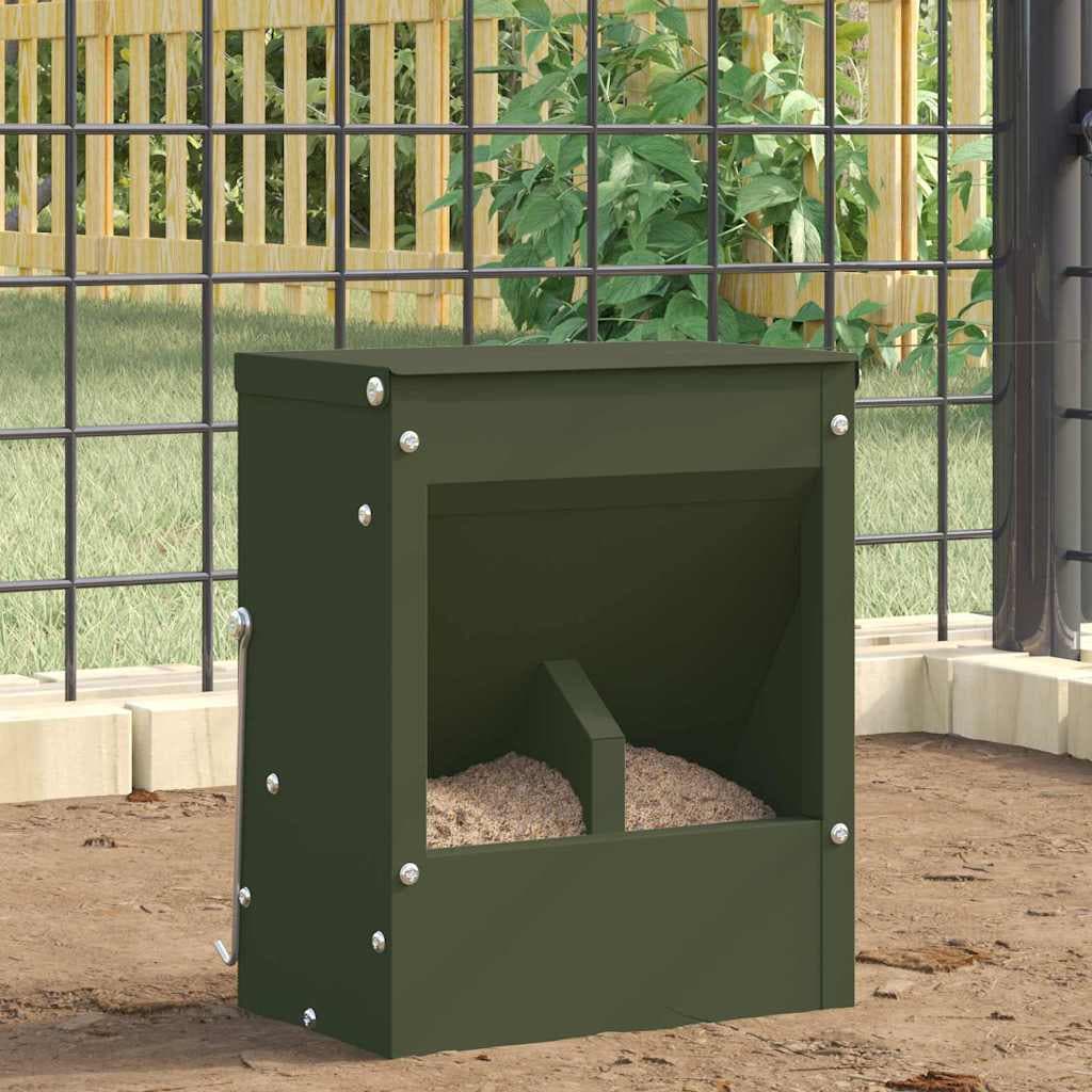 Mangiatore per conigli Verde oliva 20 x 12,5 x 25 cm 3 kg