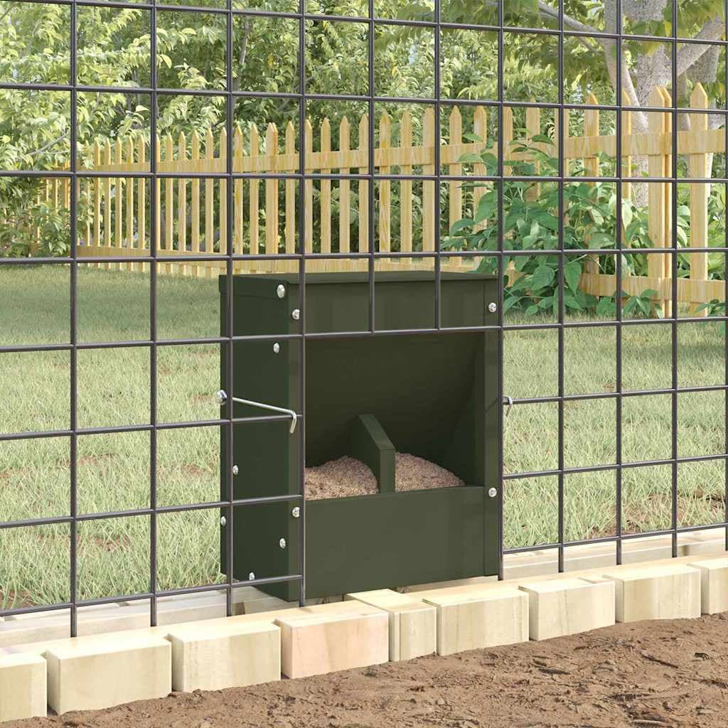 Mangiatore per conigli Verde oliva 20 x 12,5 x 25 cm 3 kg — miniatura 4 di 11