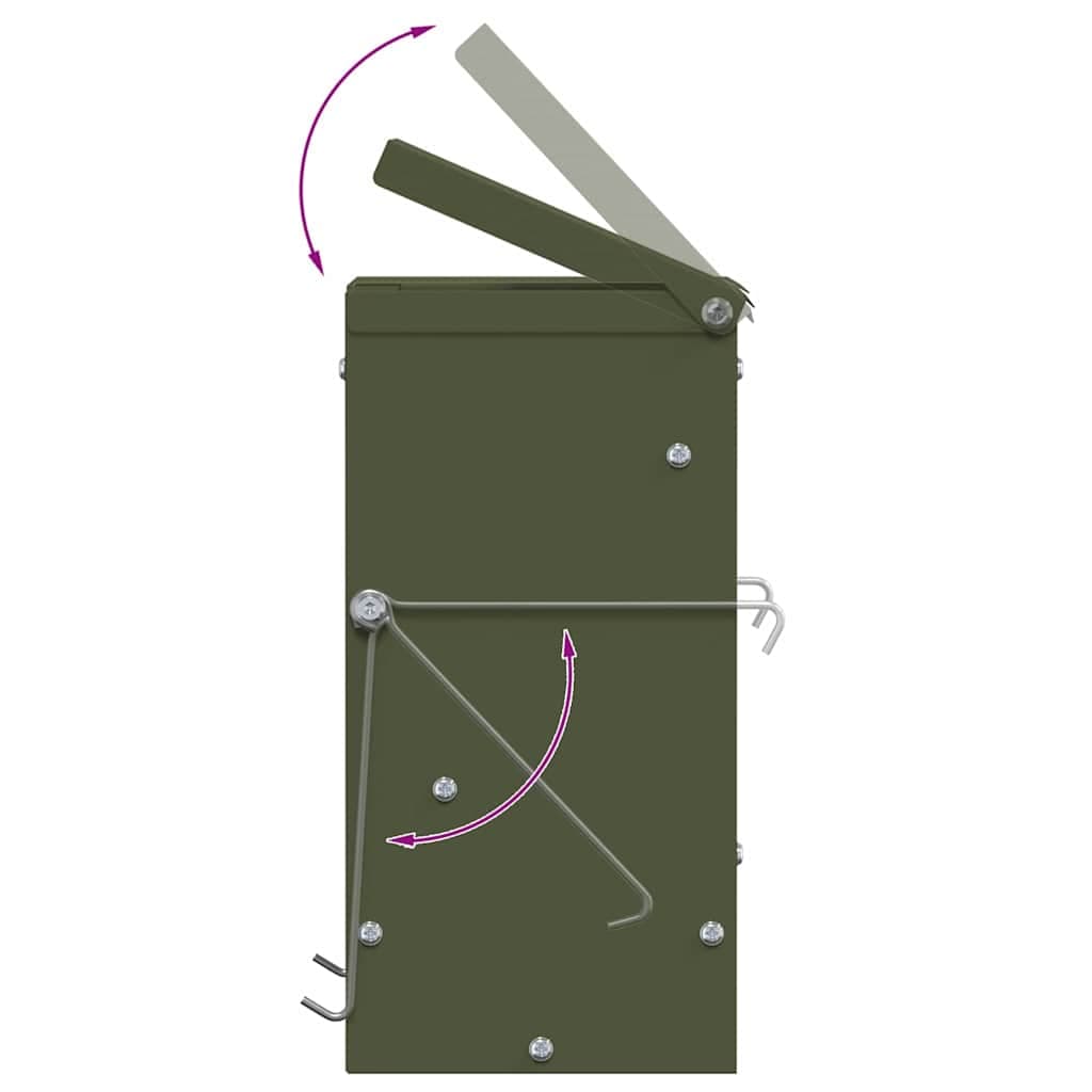 Mangiatore per conigli Verde oliva 20 x 12,5 x 25 cm 3 kg — miniatura 10 di 11