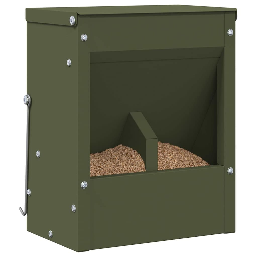 Mangiatore per conigli Verde oliva 20 x 12,5 x 25 cm 3 kg — miniatura 3 di 11