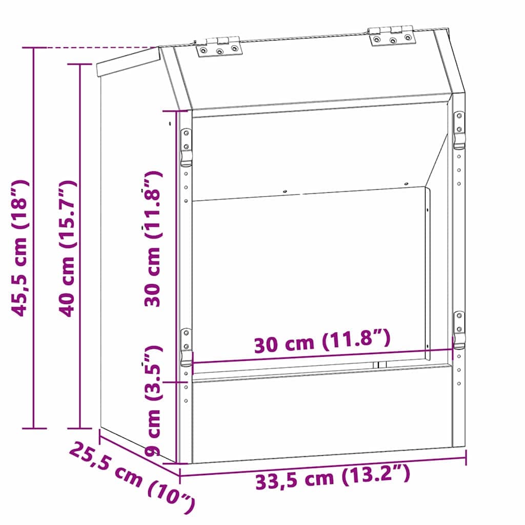 Mangiatore per conigli Nero 33,5 x 25,5 x 45,5 cm 3 kg — miniatura 11 di 11
