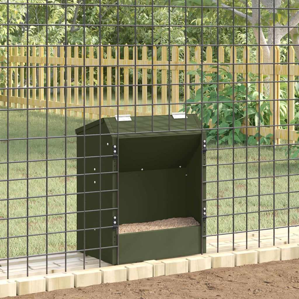 Mangiatore per conigli Verde Oliva 33,5 x 25,5 x 45,5 cm 3 kg — miniatura 4 di 11