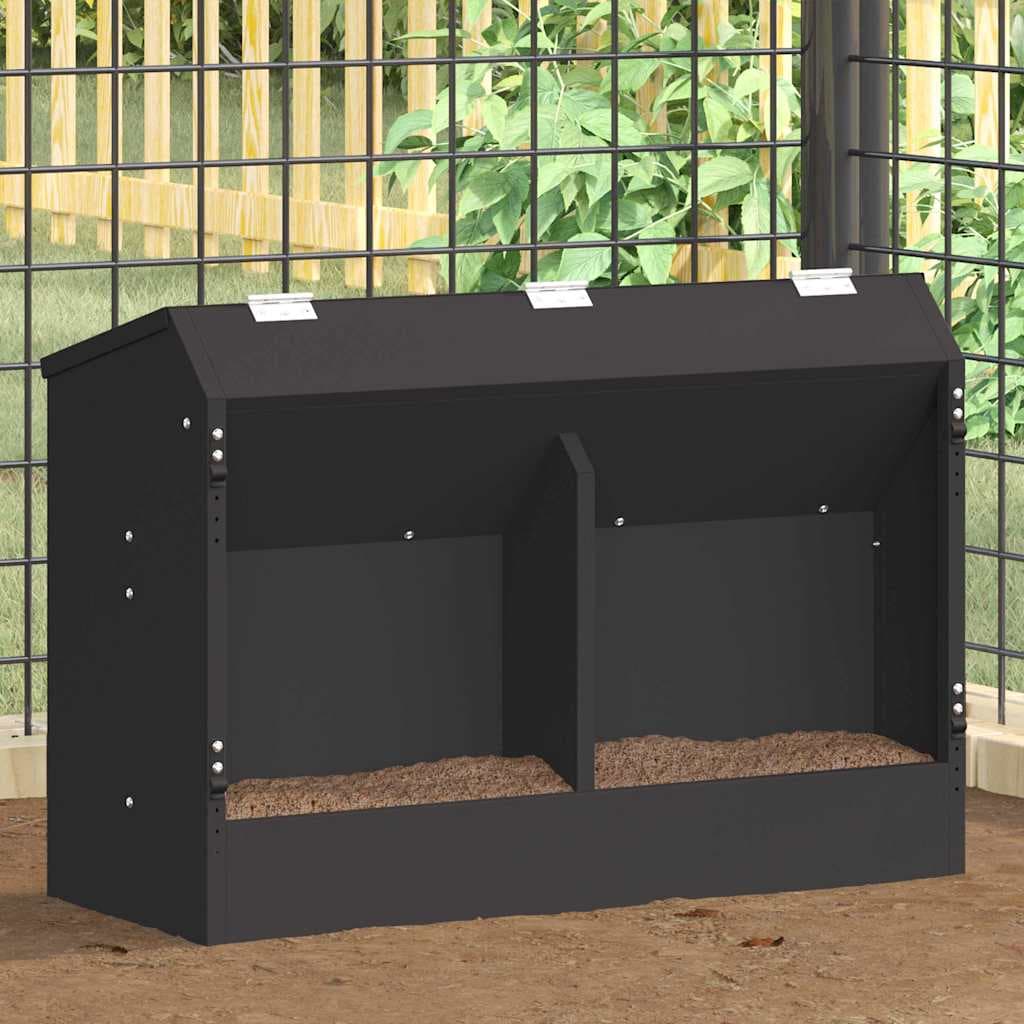 Mangiatore per conigli Nero 64,5 x 25,5 x 45,5 cm 6 kg — miniatura 1 di 11