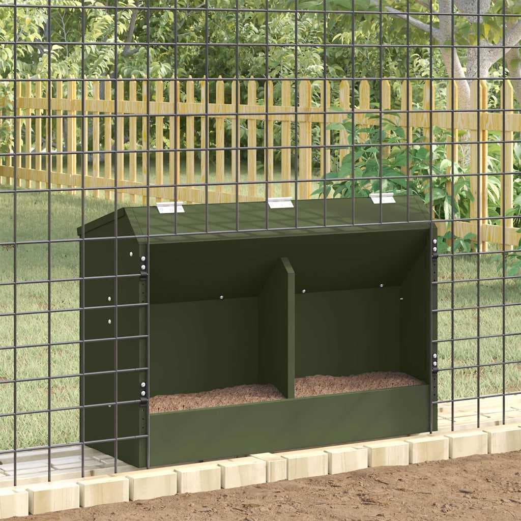 Mangiatore per conigli Verde Oliva 64,5 x 25,5 x 45,5 cm 6 kg — miniatura 4 di 11