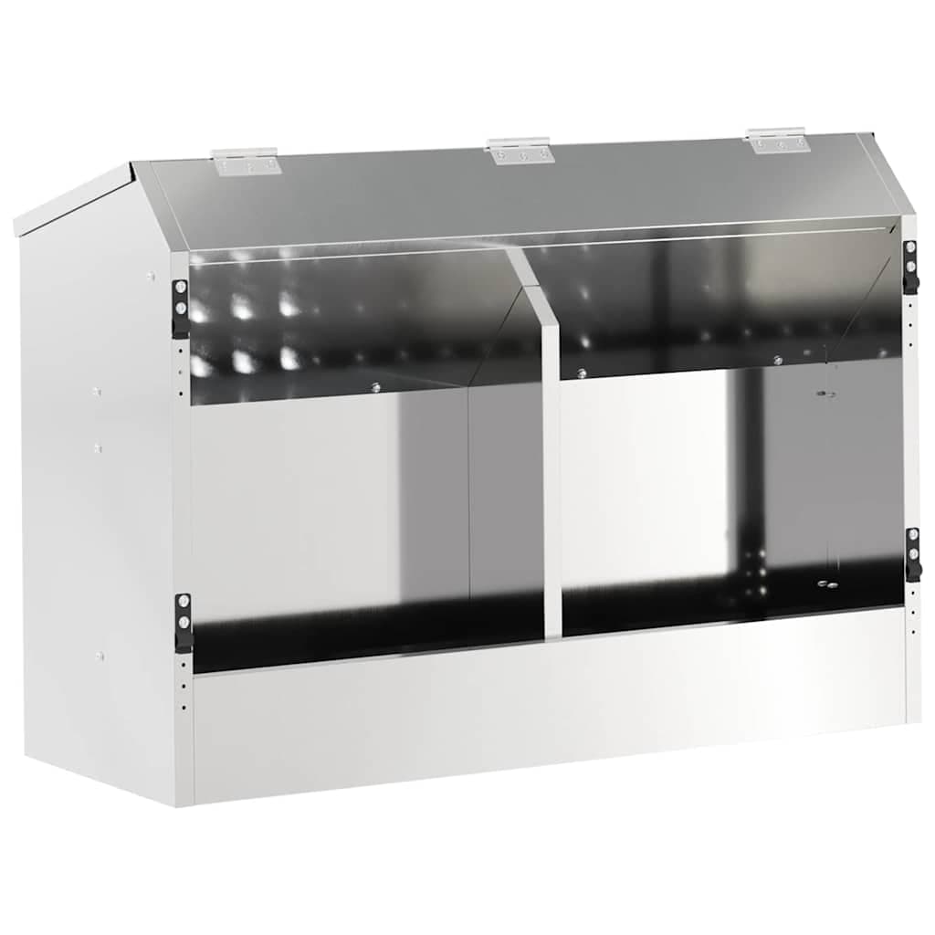 Mangiatore per conigli Argento 64,5 x 25,5 x 45,5 cm 6 kg — miniatura 2 di 12