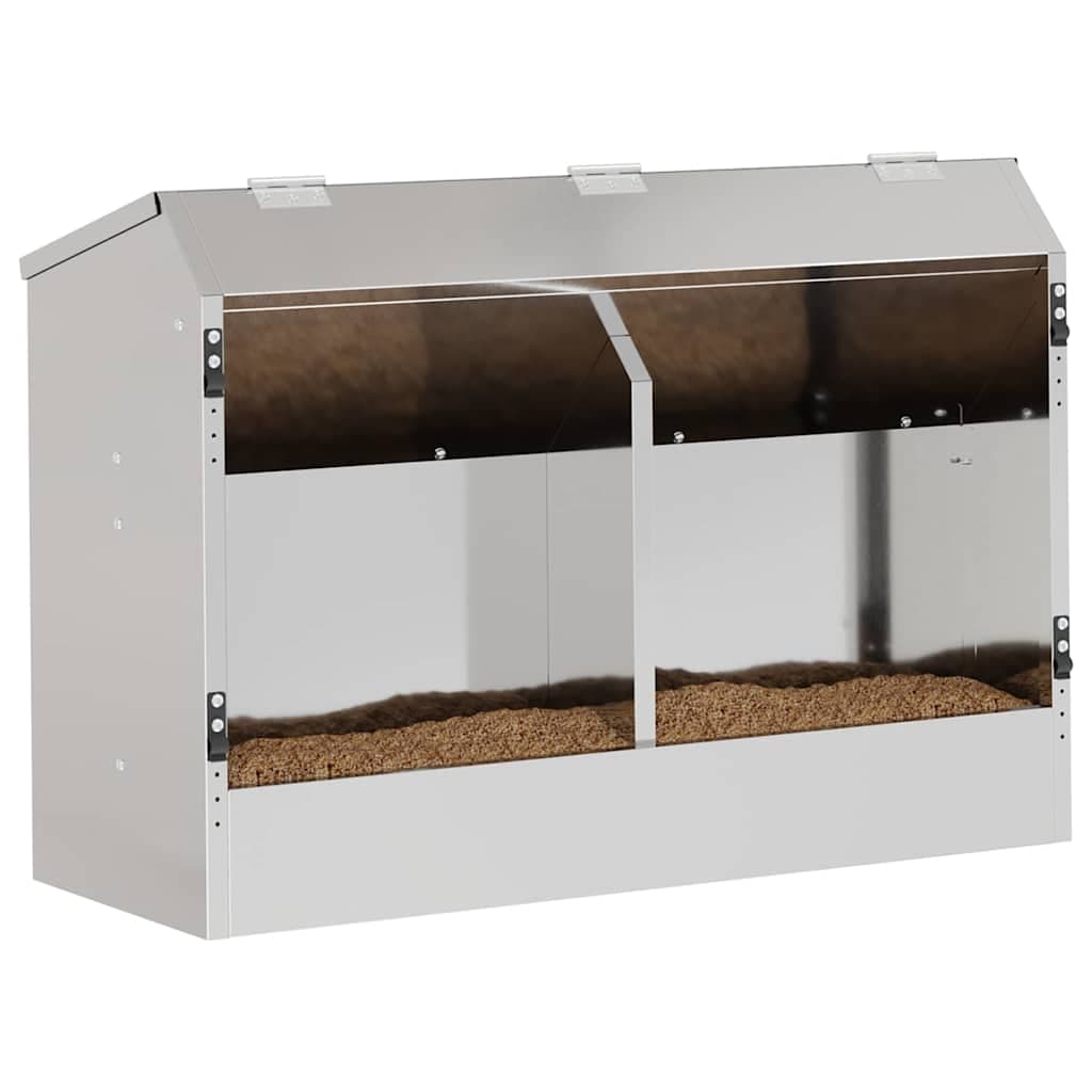 Mangiatore per conigli Argento 64,5 x 25,5 x 45,5 cm 6 kg — miniatura 3 di 12