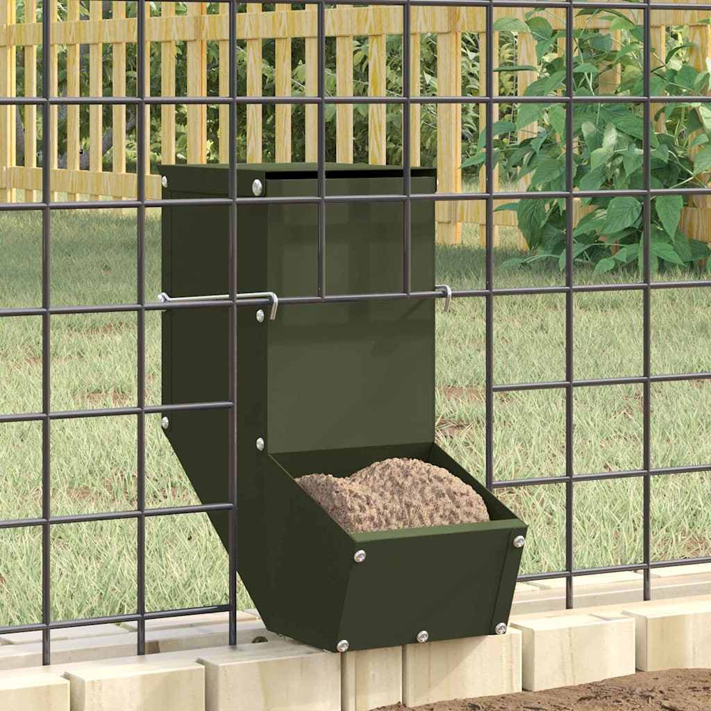 Mangiatore per conigli Verde Oliva 12,5 x 26 x 28,5 cm 1 kg
