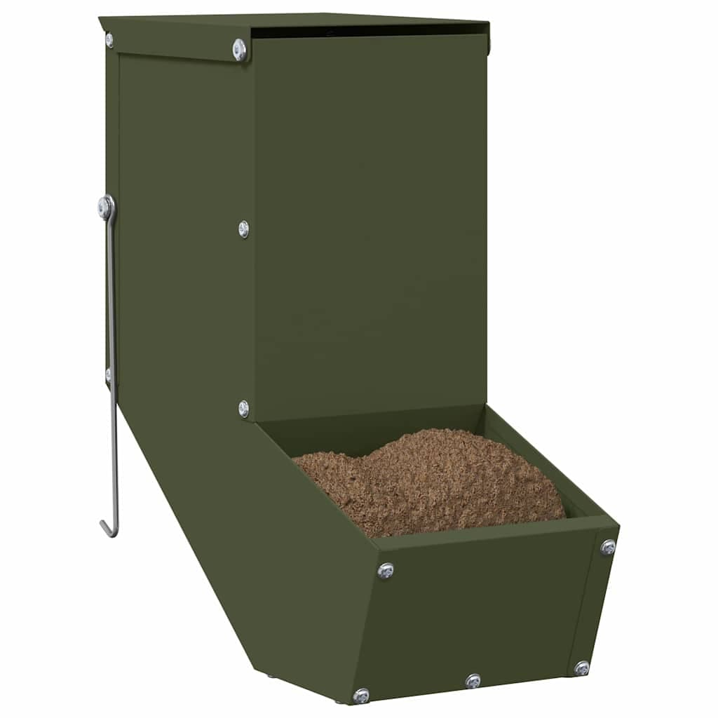 Mangiatore per conigli Verde Oliva 12,5 x 26 x 28,5 cm 1 kg — miniatura 3 di 10