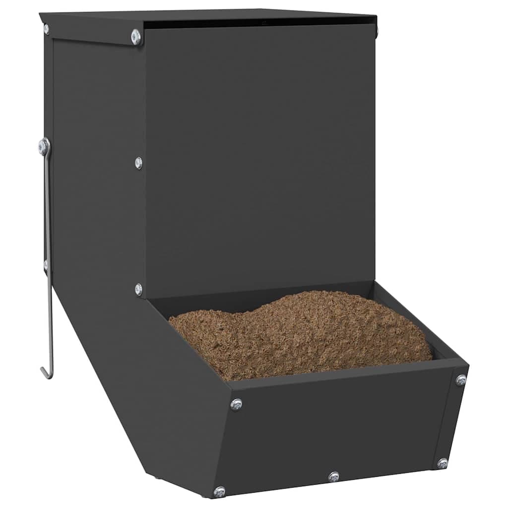 Mangiatore per conigli Nero 17,5 x 26 x 28,5 cm 1,5 kg — miniatura 3 di 10