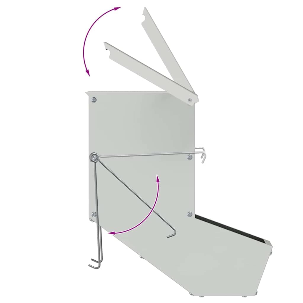 Mangiatore per conigli Argento 12,5 x 26 x 28,5 cm 1 kg — miniatura 10 di 10