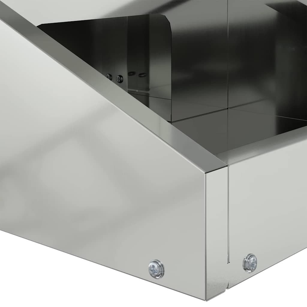 Mangiatore per cervi Argento 28 x 30 x 80 cm 3 kg — foto 9 di 12