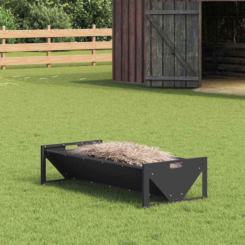 Abbeveratoio per bestiame Nero 108 x 50 x 28 cm 10 kg