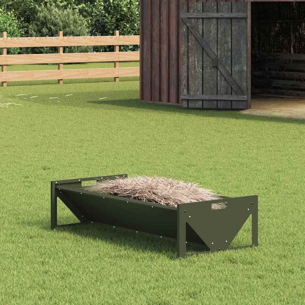 Abbeveratoio per bestiame Verde Oliva 108 x 50 x 28 cm 10 kg