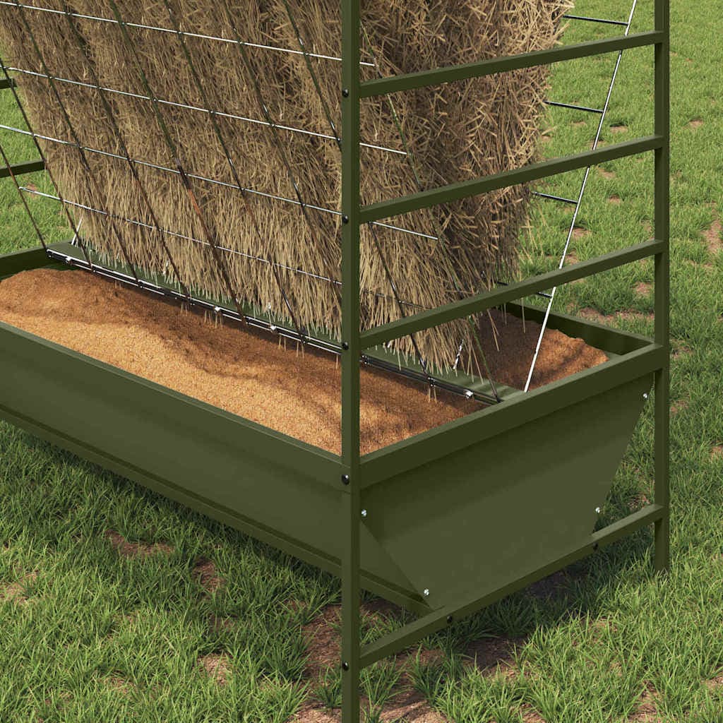 Mangiatore per Bestiame Verde Oliva 100 x 60 x 90 cm 15 kg — foto 4 di 10