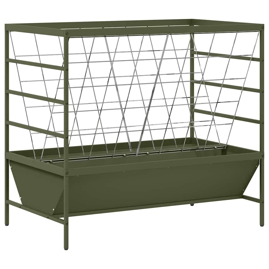 Mangiatore per Bestiame Verde Oliva 100 x 60 x 90 cm 15 kg — foto 2 di 10